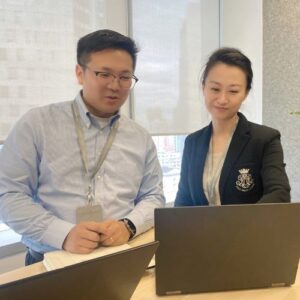 Anna Shen, Immuno-Oncology Gastric Cancer Marketing Lead in Shanghai, China with Chao Zhou, Associate Marketing Manager