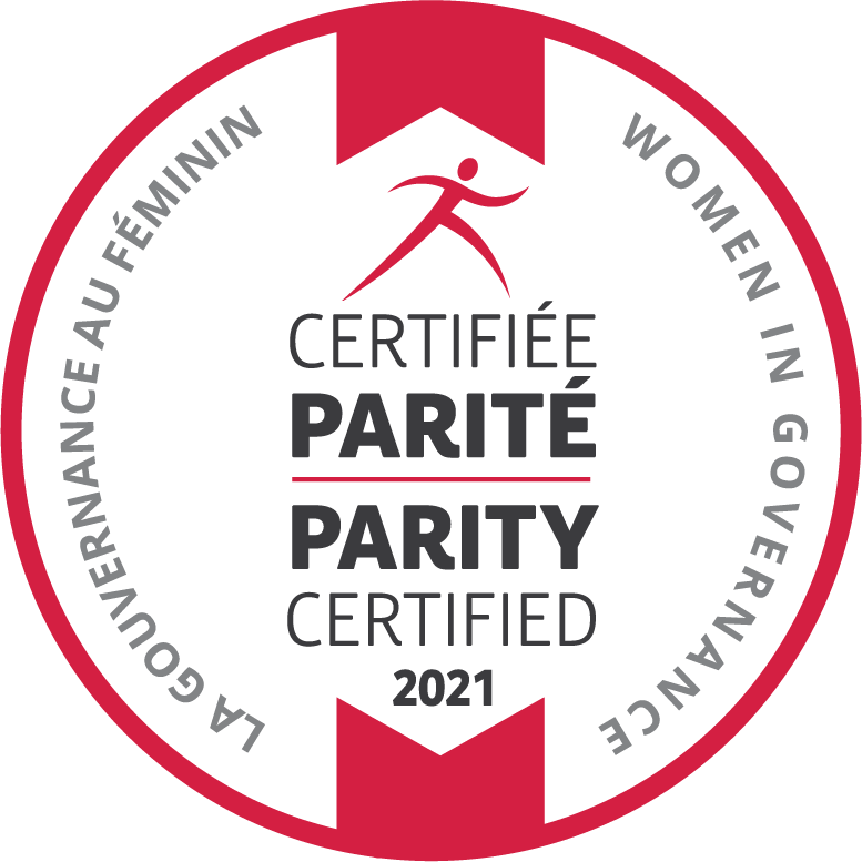 Award logo - Gender Parity certification 2021