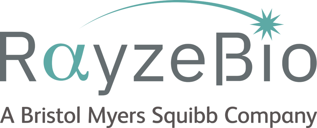 RayzeBio logo; A Bristol Myers Squibb Company