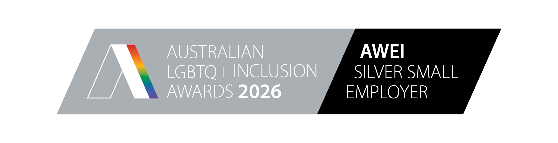 Award logo - Australian LGBTQ+ Inclusion - Silver
