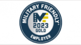 Award logo - Military Friendly Gold Employer 2023