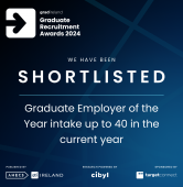 Shortlisted – Graduate Employer of the Year intake up to 40 in the current year