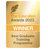 Winner of 2023 Best Graduate Training Programme by The Education Awards